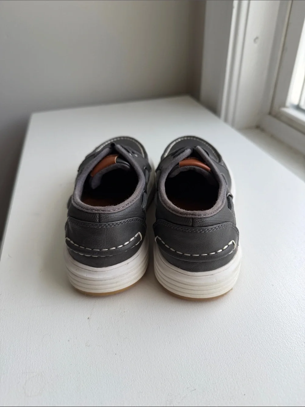 Boys Grey Dress Shoes